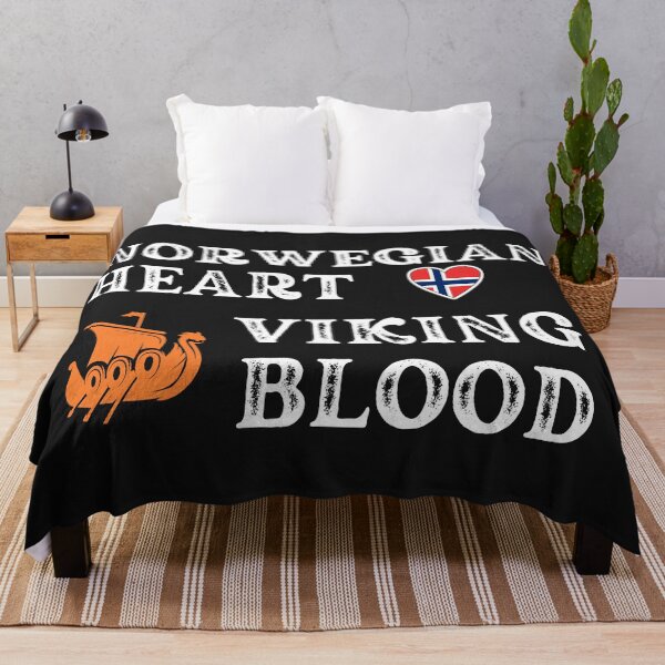 Item preview, Norwegian Heart Viking Blood. White text. Gift ideas for historical enthusiasts. designed and sold by LindaLG.