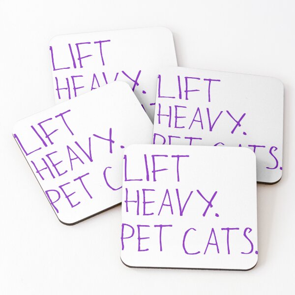Item preview, Lift Heavy. Pet Cats. designed and sold by kinpirks.