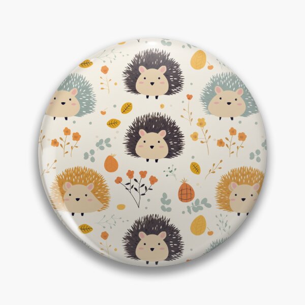 Item preview, Hedgehog Cute Seamless Patterns 3 designed and sold by ThaNiyom.