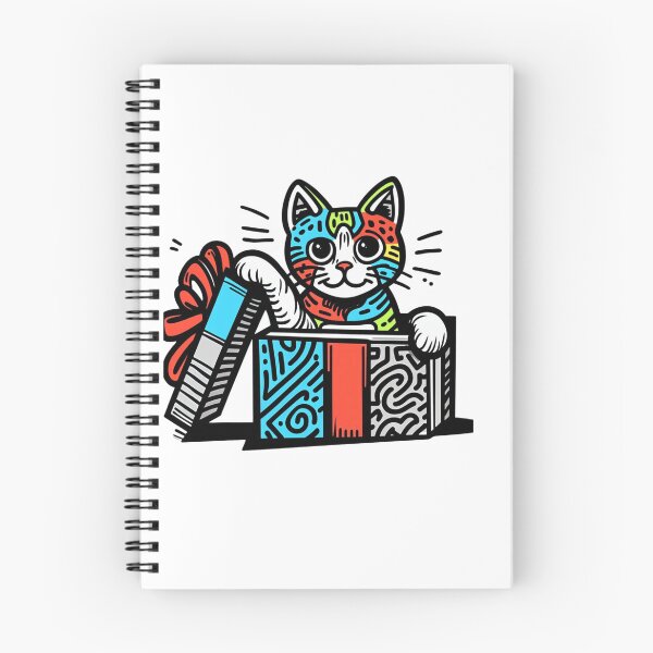 Item preview, Cat in Christmas Gift Box Cat Lover Cat Cult designed and sold by sharon1210.