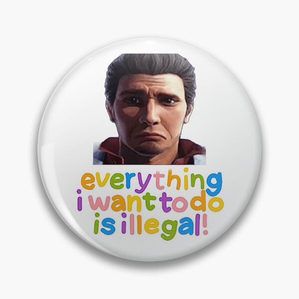 Item preview, Kiryu Kazuma Illegal Meme designed and sold by MerikuroCreates.