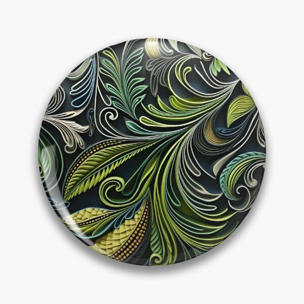 Item preview, Azure Greens: Contemporary Patterns Design designed and sold by ArtCorner10.