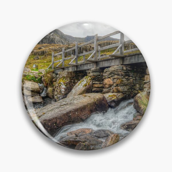 Item preview, Wooden Bridge Cwm Idwal Snowdonia Wales designed and sold by AJEvans.