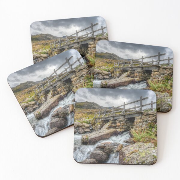 Item preview, Wooden Bridge Cwm Idwal Snowdonia Wales designed and sold by AJEvans.