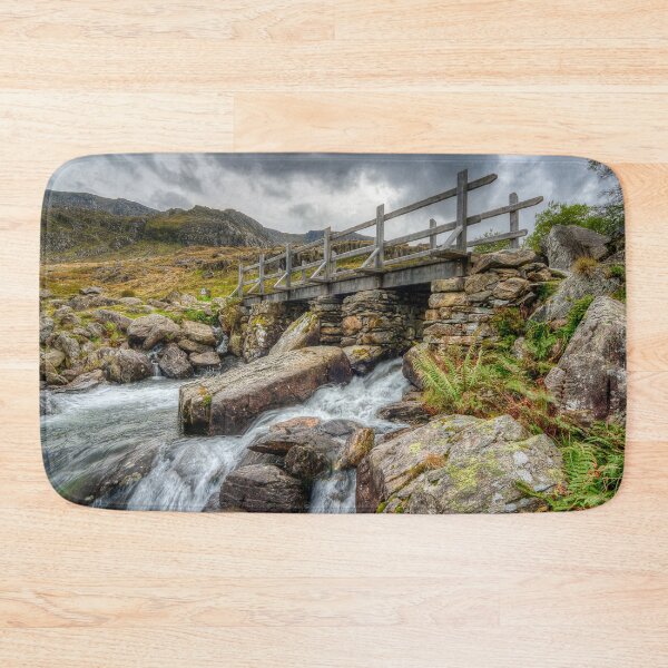 Item preview, Wooden Bridge Cwm Idwal Snowdonia Wales designed and sold by AJEvans.