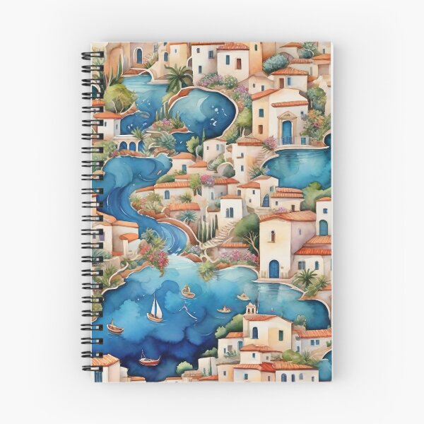 Item preview, Mediterranean Landscape Pattern designed and sold by Patternliss.