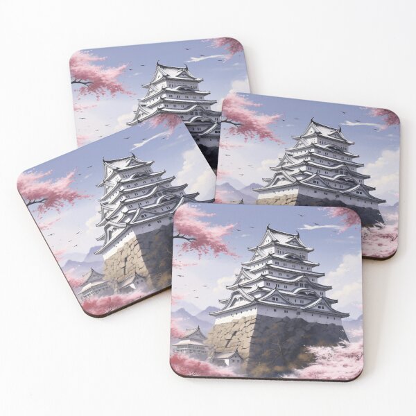 Item preview, Himeji Castle Japan Poster, Wall Art Home Decor, Japanese Castle Art, Cherry Blossom Landscape, Ukiyoe Wall Decor designed and sold by DynamicPosters.