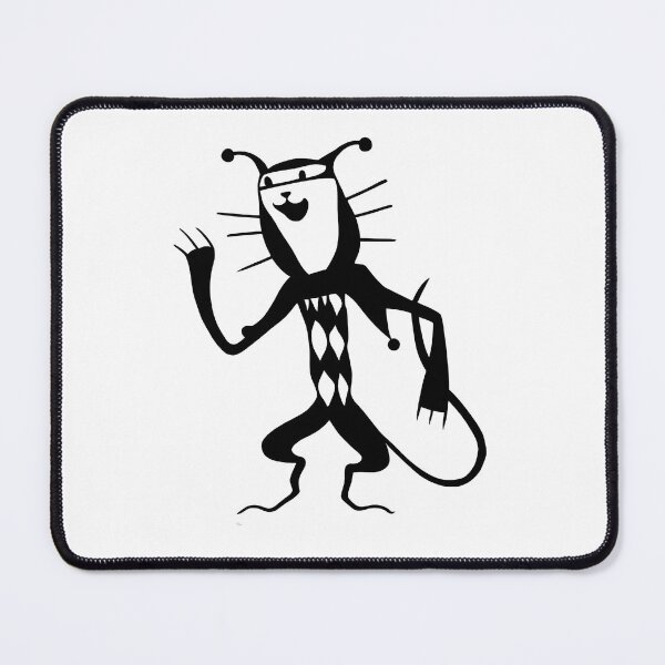 Item preview, Dancing Cat Silhouette in Black and White designed and sold by GorinART.