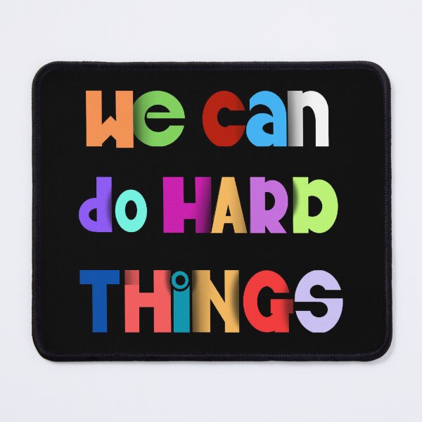 Item preview, We Can Do Hard Things Groovy Retro designed and sold by CasmariaOnlineShop -.