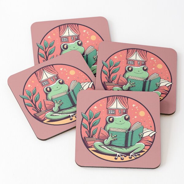 Item preview, Cozy Reading Frog designed and sold by slicksquid.