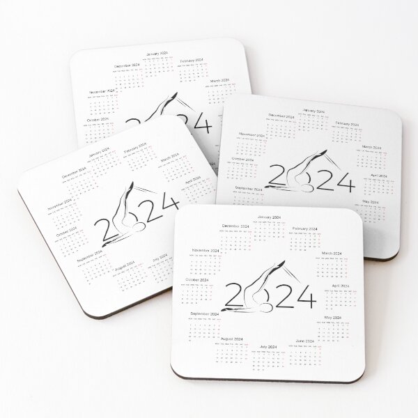 Item preview, Round pilates calendar 2024 designed and sold by sashica.