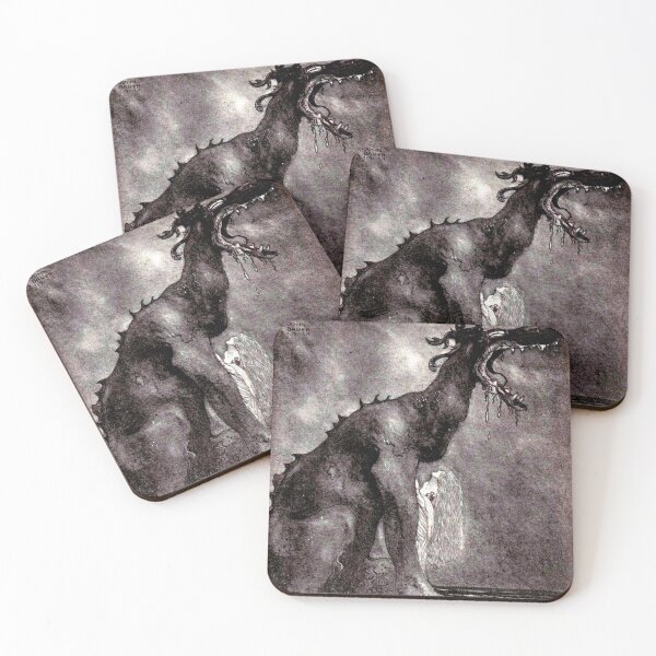 Item preview, Svipdag as a Dragon with Freya - John Bauer designed and sold by forgottenbeauty.