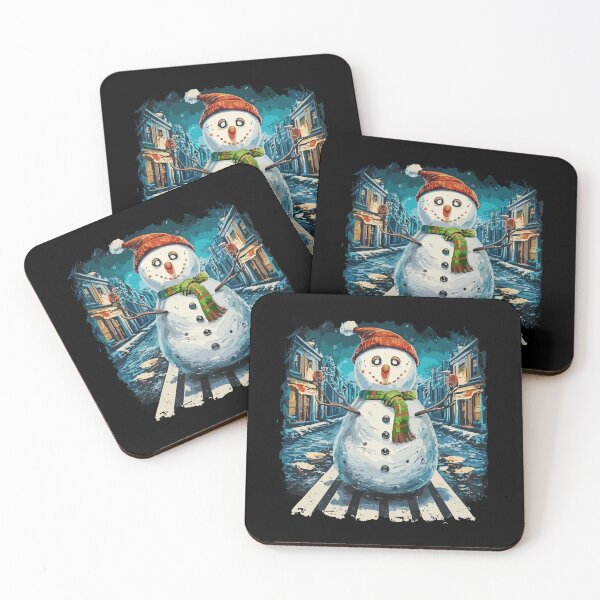 Item preview, Funny snowman crossing road crosswalk snowmies Christmas kid designed and sold by World-Store1.