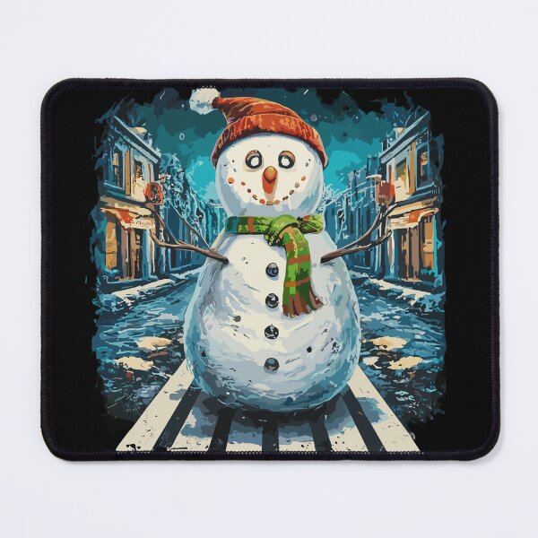 Item preview, Funny snowman crossing road crosswalk snowmies Christmas kid designed and sold by World-Store1.