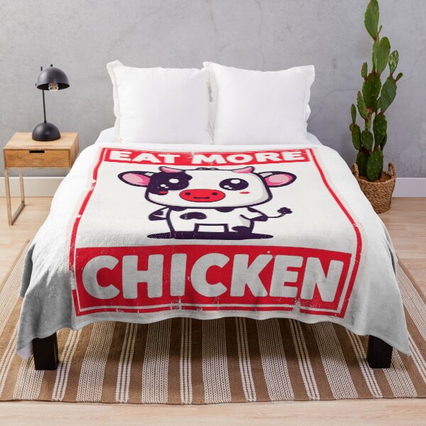 Artikelvorschau, Iss mehr Huhn-Kawaii-Kuh entworfen und verkauft von TomFrontierArt.