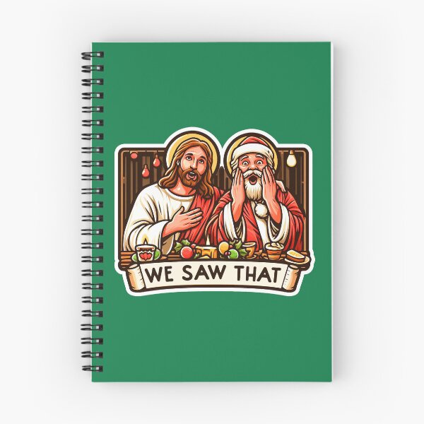 Item preview, WE SAW THAT meme JESUS Santa Claus Xmas Party designed and sold by plushism.