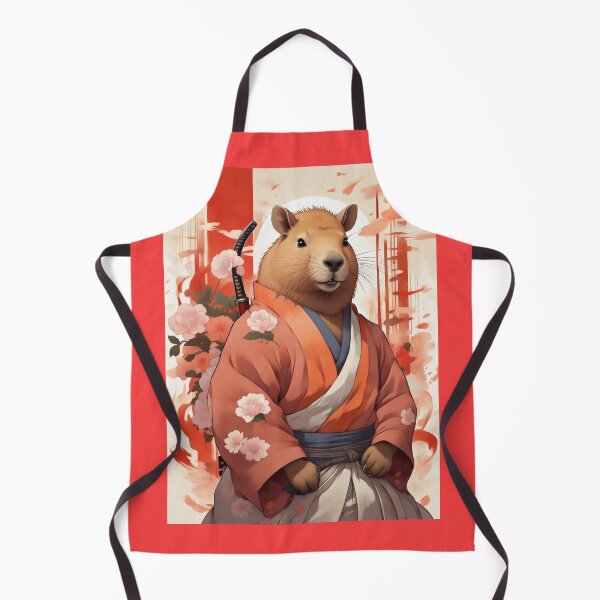 Item preview, Cute Capybara samurai warrior | for capybara lovers designed and sold by Lees Tees.