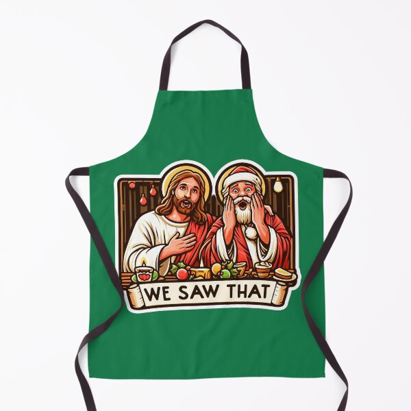 Item preview, WE SAW THAT meme JESUS Santa Claus Xmas Party designed and sold by plushism.