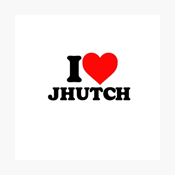 Item preview, I heart jhutch print designed and sold by London Dixon.