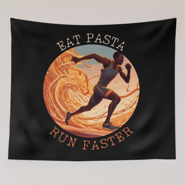 Item preview, Carb Loaded Motivation - Eat Pasta, Run Faster designed and sold by ChicTrendz.