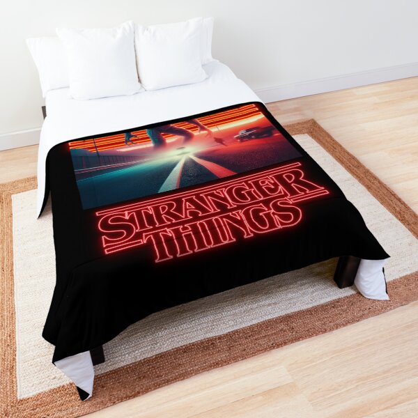 Stranger Things Neon Mix Design. Comforter