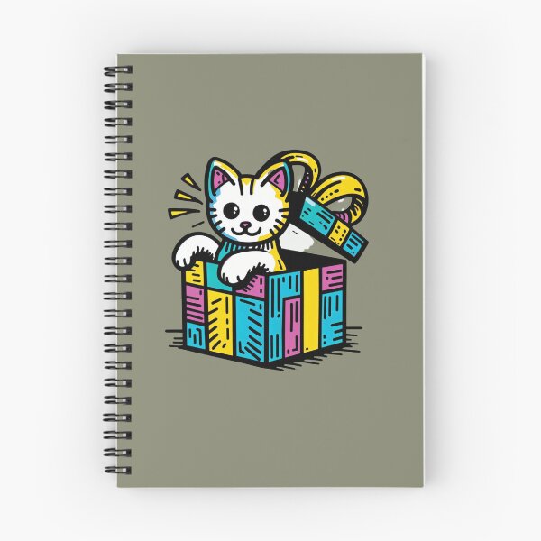 Item preview, Cat Christmas Gift Box Cat Cult Playful Cat designed and sold by sharon1210.