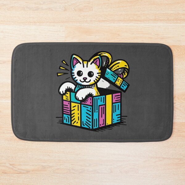 Item preview, Cat Christmas Gift Box Cat Cult Playful Cat designed and sold by sharon1210.