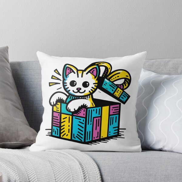 Item preview, Cat Christmas Gift Box Cat Cult Playful Cat designed and sold by sharon1210.
