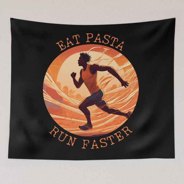 Item preview, Carb Powered Run - Eat Pasta Run Faster designed and sold by ChicTrendz.