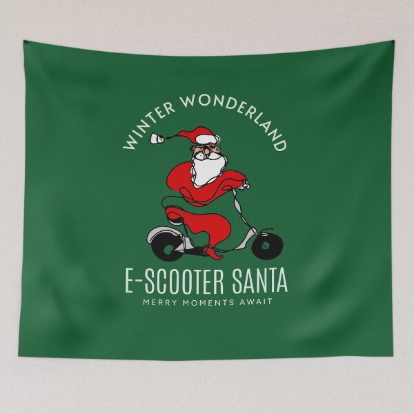 Item preview, E-scooter Santa Claus designed and sold by Graffik-Peeps.