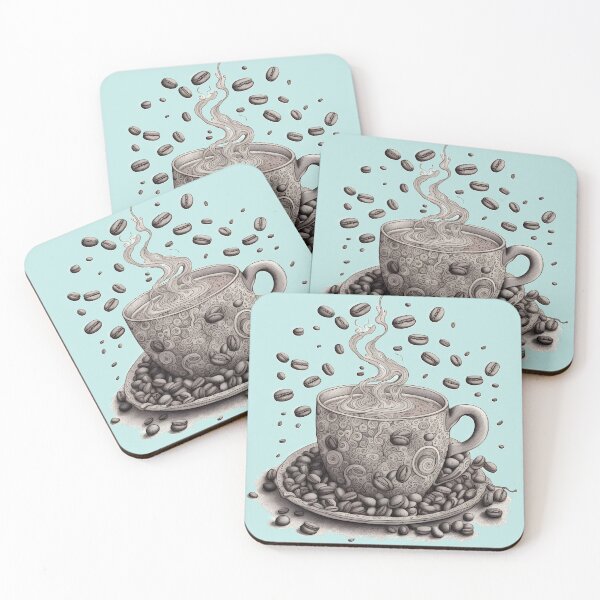 Item preview, coffee Lovers Espresso Coffee Cup and Flowers designed and sold by CaffeineDose.