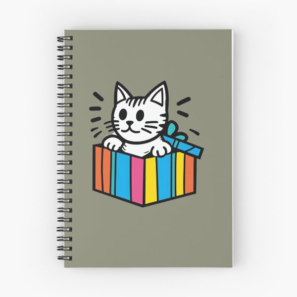 Item preview, Cat Christmas Gift Box Cat Cult Playful Cat designed and sold by sharon1210.