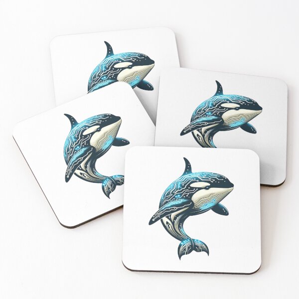 Item preview, Neon Navigator - Cyber Orca designed and sold by MrAI-Store.
