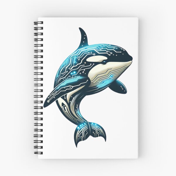 Item preview, Neon Navigator - Cyber Orca designed and sold by MrAI-Store.