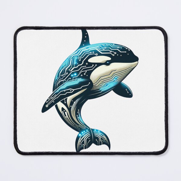 Item preview, Neon Navigator - Cyber Orca designed and sold by MrAI-Store.