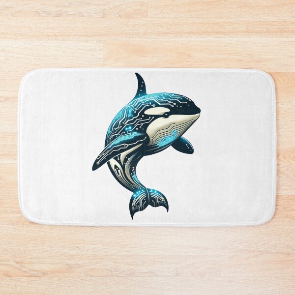 Item preview, Neon Navigator - Cyber Orca designed and sold by MrAI-Store.