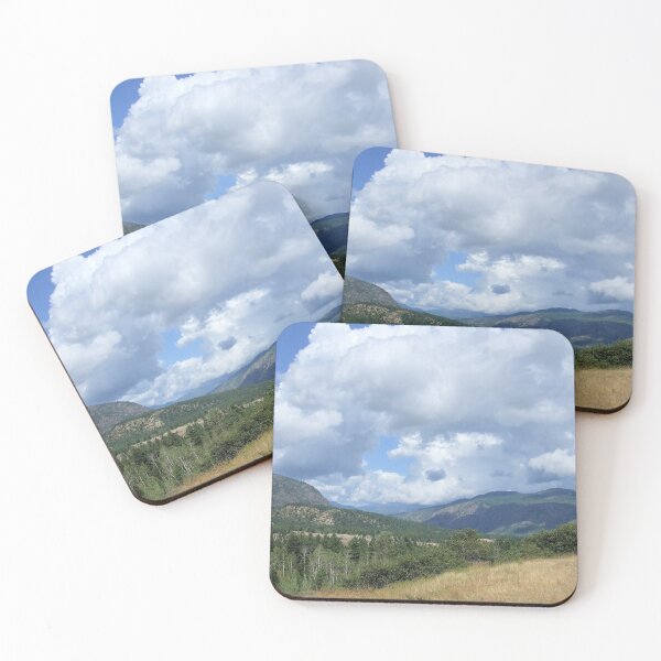 Western Mountains and Sky 1. Coasters (Set of 4)