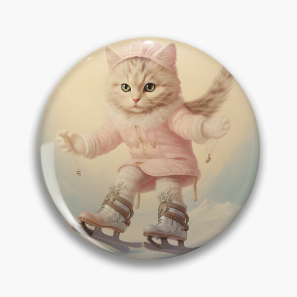 Item preview, Ice Skating Cat designed and sold by kaii572519.