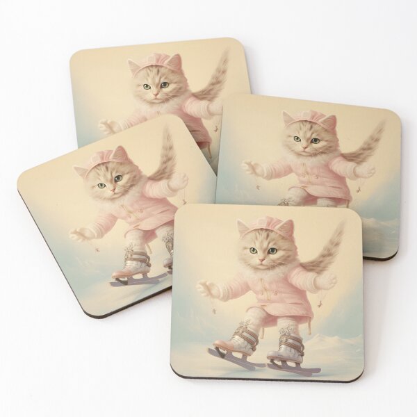 Item preview, Ice Skating Cat designed and sold by kaii572519.