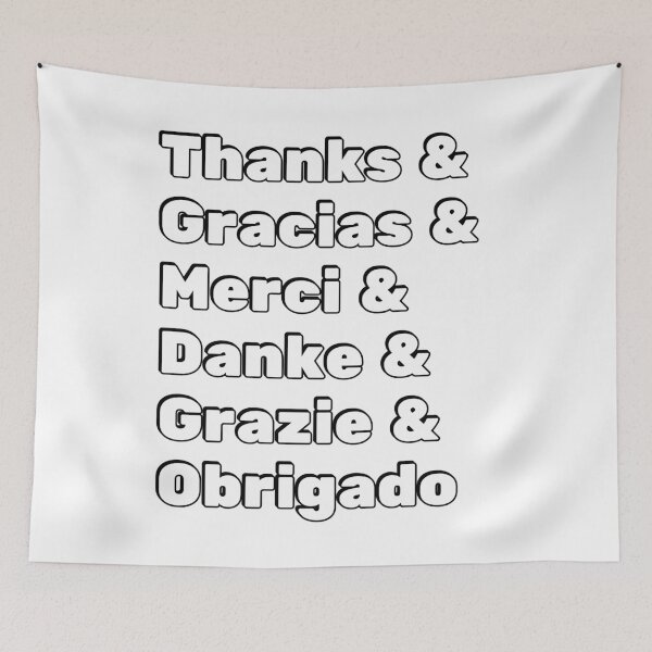 Item preview, Thank you - giving thanks in different languages - happy thanksgiving designed and sold by Inspirationmotivation.