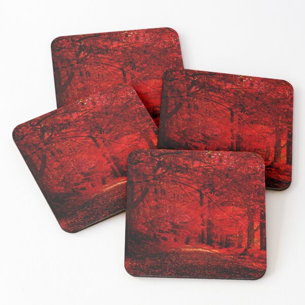 Item preview, Beautiful Red Forest designed and sold by Nunaprettyshop.