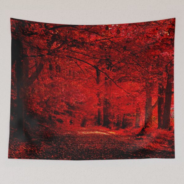 Item preview, Beautiful Red Forest designed and sold by Nunaprettyshop.