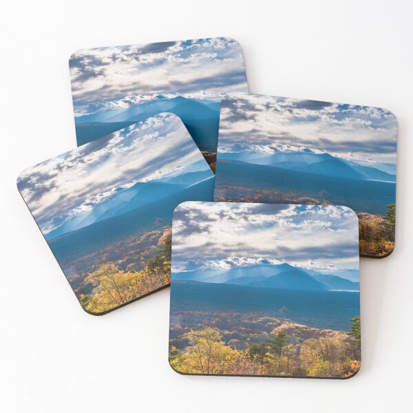 Item preview, Autumn's Tapestry with an Azure Canopy over Distant Peaks designed and sold by Pix4Japan.