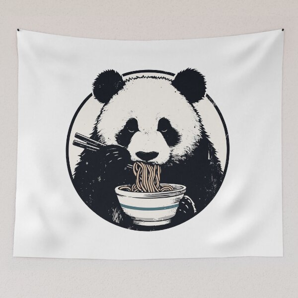 Item preview, Ramen Panda designed and sold by TomFrontierArt.