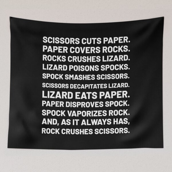 Item preview, Rock Paper Scissors Lizard Spock designed and sold by Tatus Brinal.