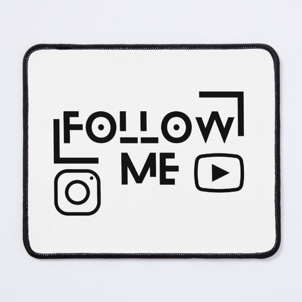 Item preview, Follow me on instagram and youtube design designed and sold by infinitearte.