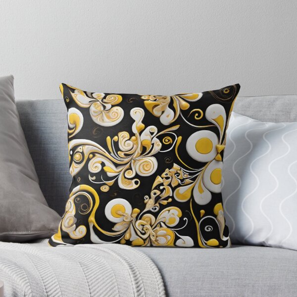 Item preview, White and Yellow Swirly Circles  designed and sold by ShePrompts.