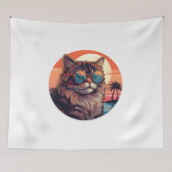 Item preview, Cat's Coastal Retreat: Beach Blissful Moments designed and sold by Artful-Adam.