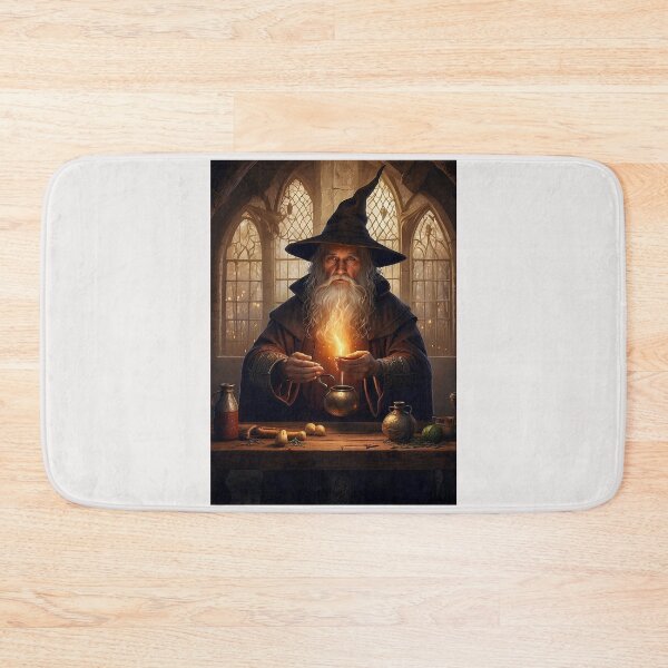 Item preview, Medieval wizard making magic designed and sold by erozzz.