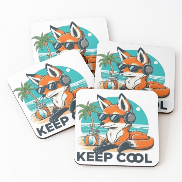 Artikelvorschau, Foxy Chic: Entfessle coole Vibes mit unserem Keep Cool Fox T-Shirt entworfen und verkauft von Puppy Paws.